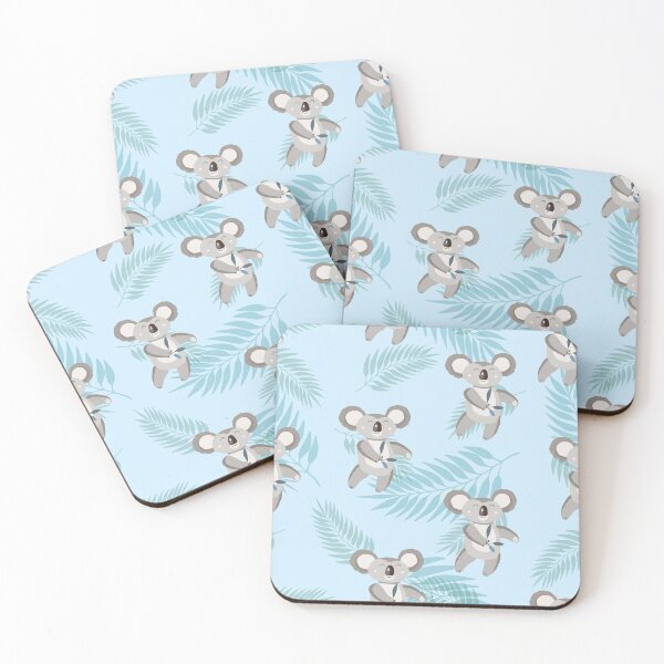 Item preview, Cute Koala On Light Blue Background  designed and sold by ConcorStore.