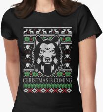 Christmas Is Coming Women's Fitted T-Shirt