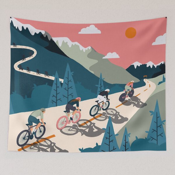 Item preview, Cycling Race Vintage Art designed and sold by AlyssoCharm.