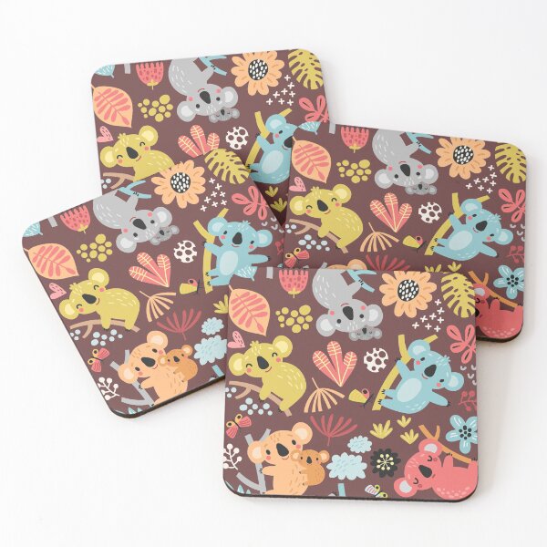 Item preview, Multicolor Koala Floral  designed and sold by ConcorStore.
