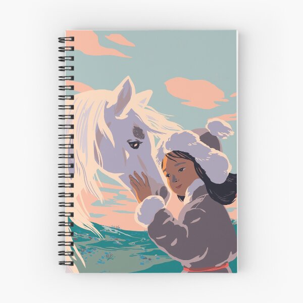 Item preview, Mongolian girl and horse designed and sold by qu-lan.