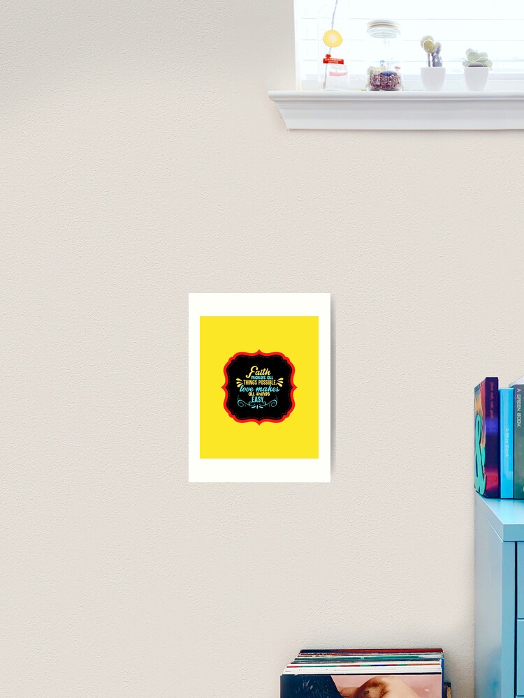 Thumbnail 2 von 3, Kunstdruck, Faith Makes All Things Possible designt und verkauft von Prayingwarrior.