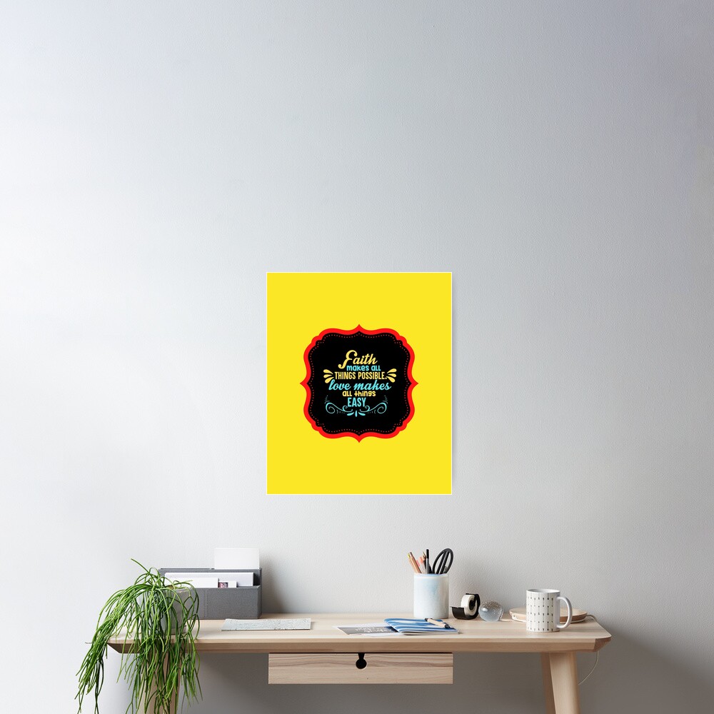 Vista previa del artículo con la obra «Póster», diseñado y vendido por Prayingwarrior.