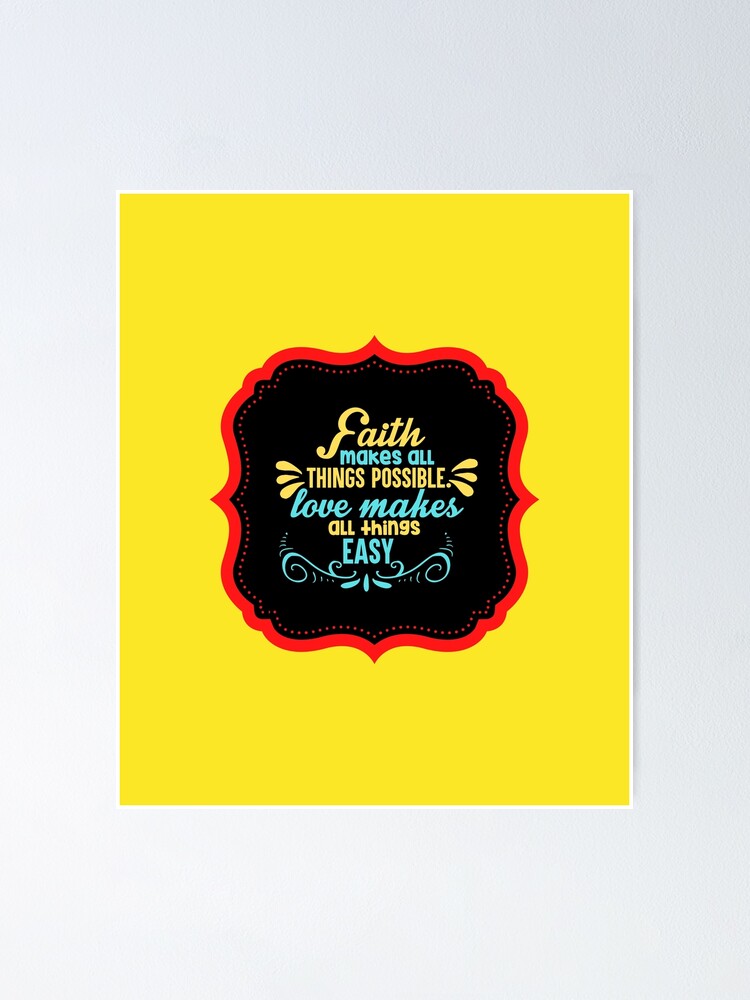 Thumbnail 1 von 3, Poster, Faith Makes All Things Possible designt und verkauft von Prayingwarrior.