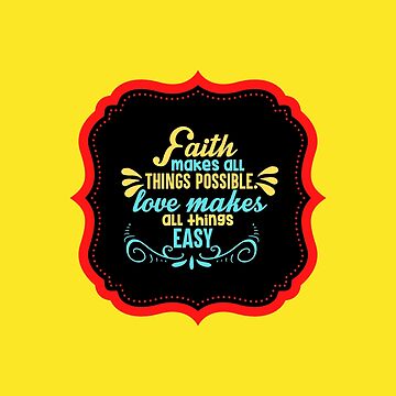 Imagen de la obra Faith Makes All Things Possible de Prayingwarrior