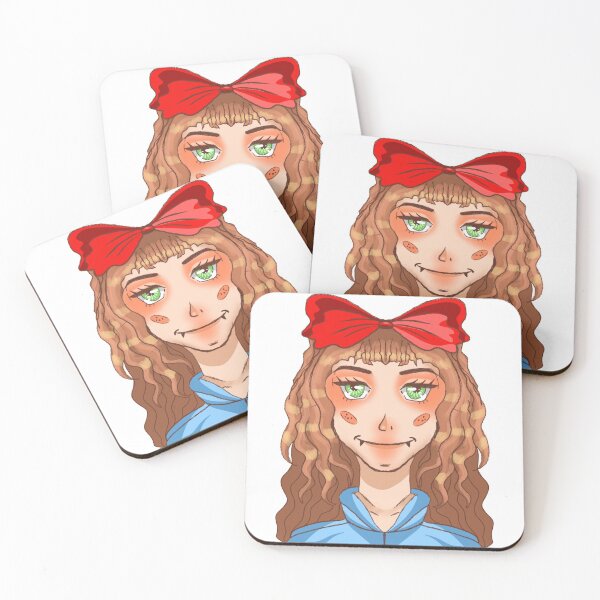 Item preview, Flat face girl illustrations designed and sold by nickardi.