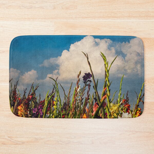 Item preview, Colored Swords - Field of Gladiola Flowers in Bloom designed and sold by Dyrk Wyst Redbubble Shop.
