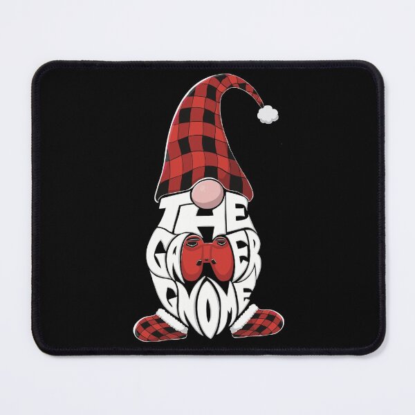 Item preview, Christmas The Gamer Gnome Holiday Gnome In Red Buffalo Plaid  designed and sold by OnyxTurtle.