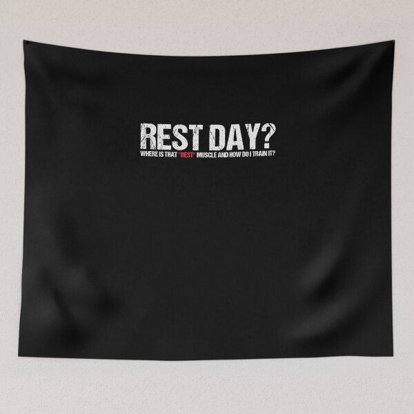 Item preview, Rest Day A Workout Muscle Humor For A Gym Lover designed and sold by Nessshirts.