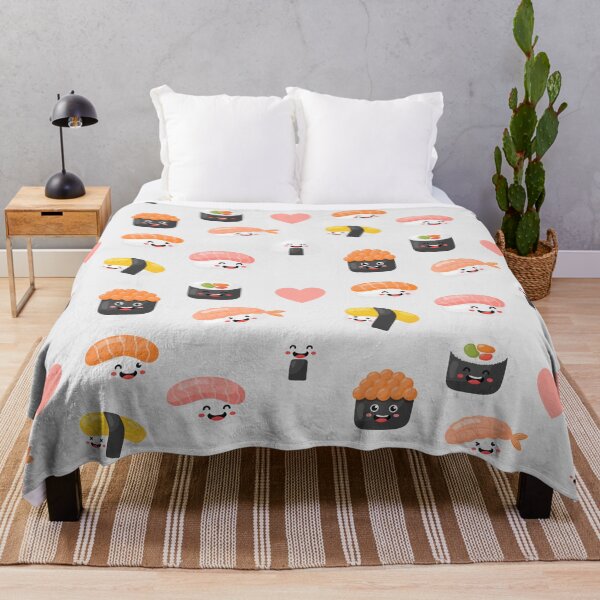 Item preview, Kawaii Sushi Maki Japanese Food Faces Heart designed and sold by Simplyy Unique.