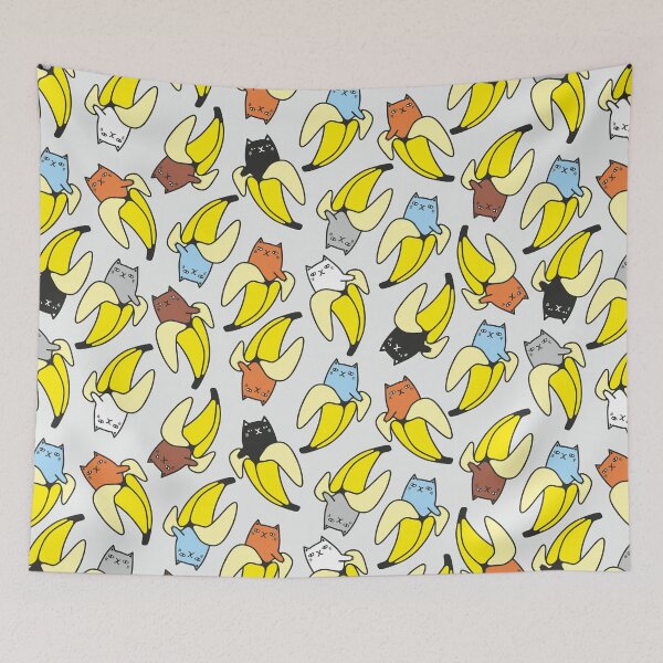 Item preview, Banans and kittens designed and sold by Ekaterina Panova.