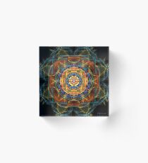 The Sri Yantra - Sacred Geometry Acrylic Block