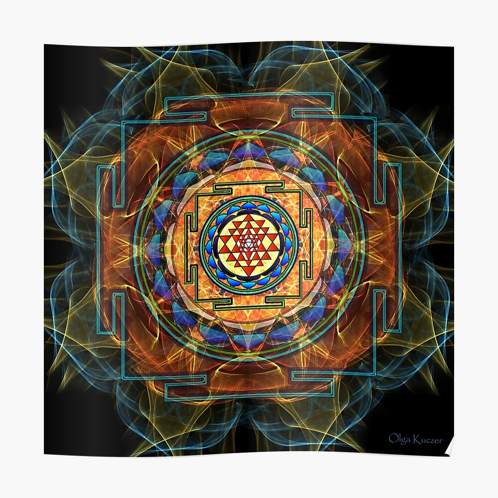 “The Sri Yantra - Sacred Geometry” Poster by art-by-angels | Redbubble