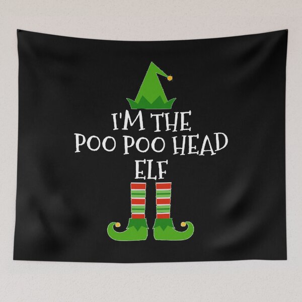 Item preview, I'm The Poo Poo Head Elf Matching Family Christmas graphic designed and sold by TopRatedDesigns.