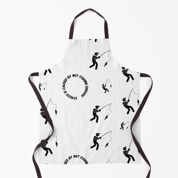 Item preview, Stress Is Caused By Not Fishing Enough Man Catching A Fish designed and sold by LuckyKermit.