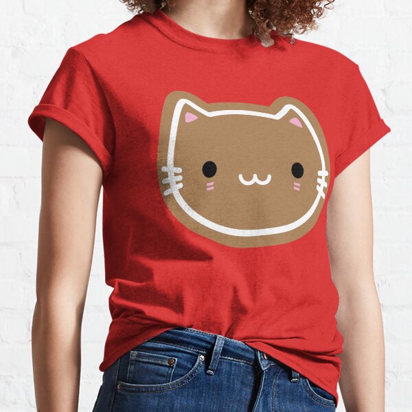 Cute Christmas Gingerbread Cat Classic T-Shirt