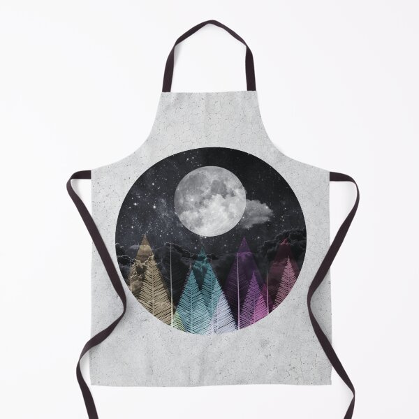 Item preview, Moon at night minimal wall art designed and sold by Bigika.