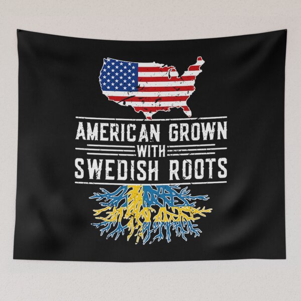 Item preview, Swedish Roots T-ShirtAmerican Grown Swedish Roots Pride Sweden designed and sold by RanTour.