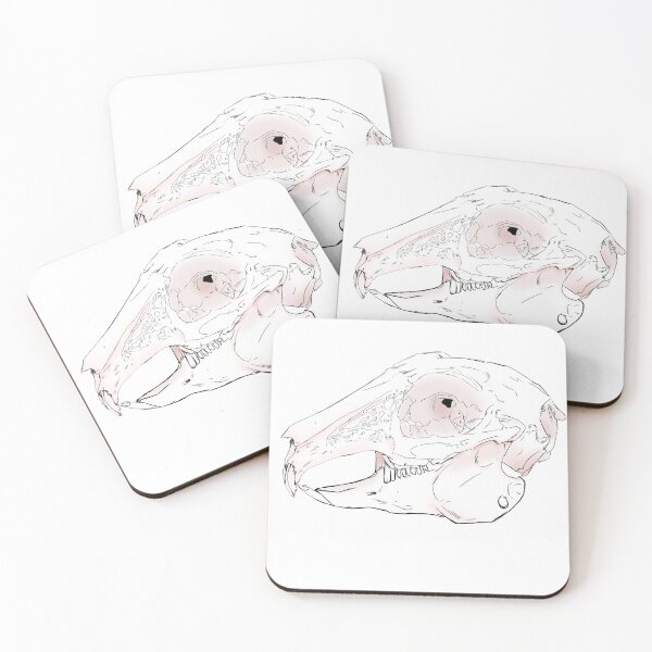 Item preview, rabbit scull (white) print designed and sold by corbieda.