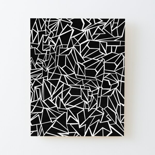 Muster, Pattern by Clarissa Schwarz Aufgezogener Druck auf Holz