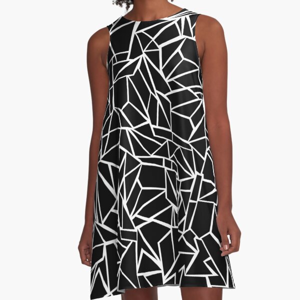 Muster, Pattern by Clarissa Schwarz A-Linien Kleid