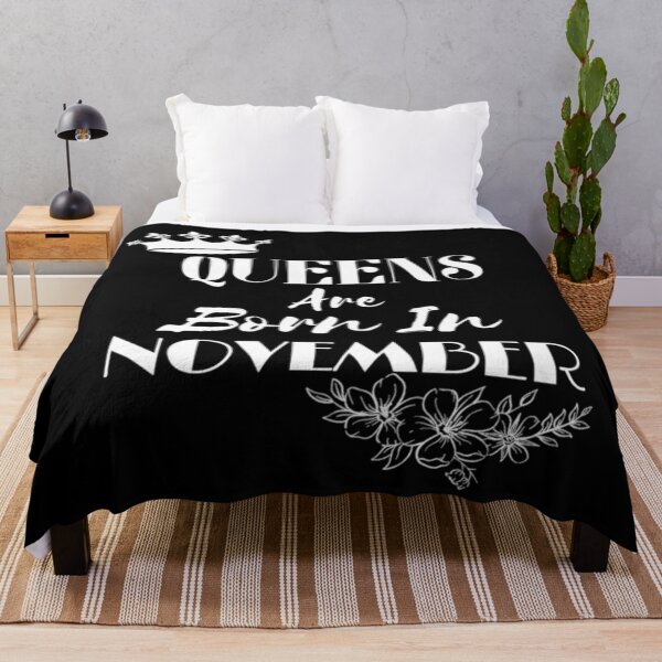 Item preview, Queens Are Born In November Floral designed and sold by NishiiAgrawal.
