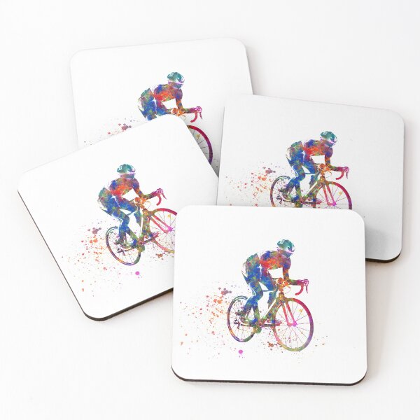 Item preview, Cycling racer in watercolor designed and sold by paulrommer.