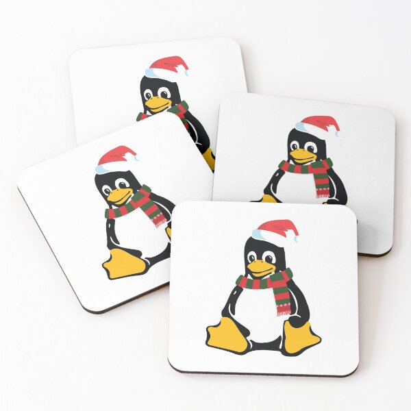 Item preview, Christmas Tux Linux penguin-white background designed and sold by Code  Monkeys.