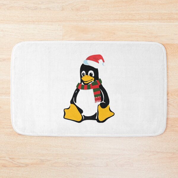 Item preview, Christmas Tux Linux penguin-white background designed and sold by Code  Monkeys.