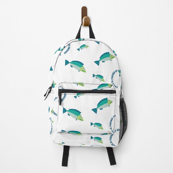 Item preview, Stress Is Caused By Not Fishing Enough Blue Fish designed and sold by LuckyKermit.