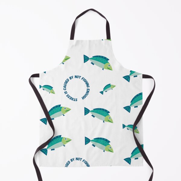 Item preview, Stress Is Caused By Not Fishing Enough Blue Fish designed and sold by LuckyKermit.