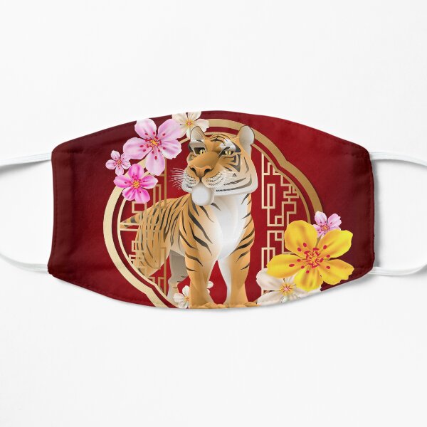 Year Of The Tiger - Zodiac Tiger - New Year 2022 Flat Mask