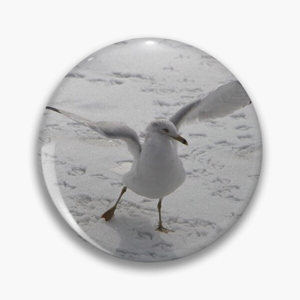 Item preview, Seagull on Snow Covered Pond in the Winter designed and sold by JariHawk.