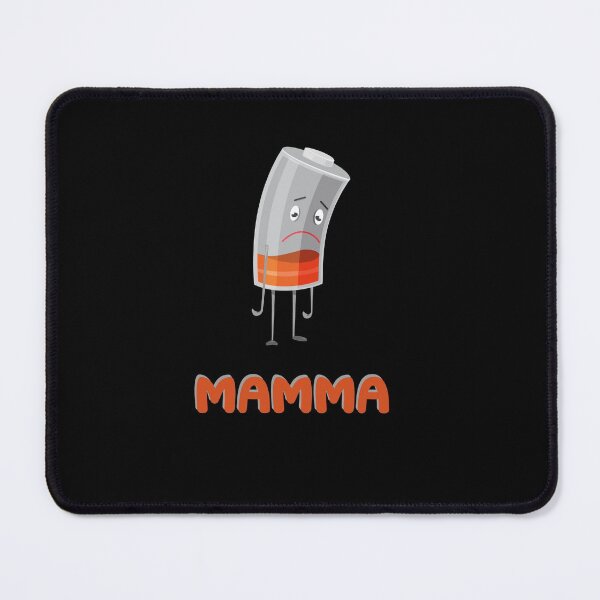 Item preview, Mama battery empty - battery - no energy designed and sold by Shirt-Designs.