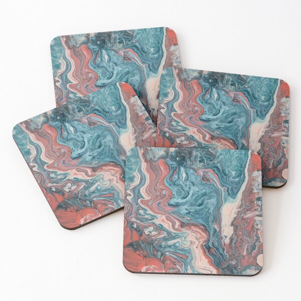 Item preview, Blue, white and red marble designed and sold by FurbieDesign.