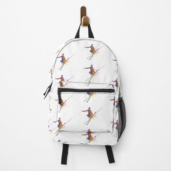 Item preview, Skier jumping in watercolor designed and sold by paulrommer.