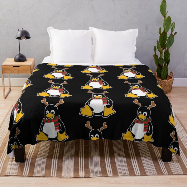 Item preview, Christmas Tux Linux penguin with antlers designed and sold by Code Monkeys.