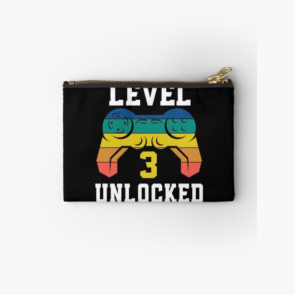 Item preview, Level 3 Unlocked, Video Game 3rd Gamer Birthday designed and sold by Fabvity.