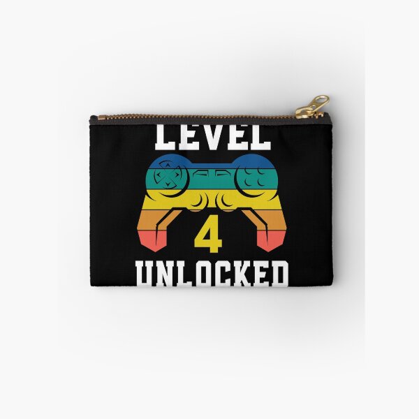 Item preview, Level 4 Unlocked, Video Game 4th Gamer Birthday designed and sold by Fabvity.