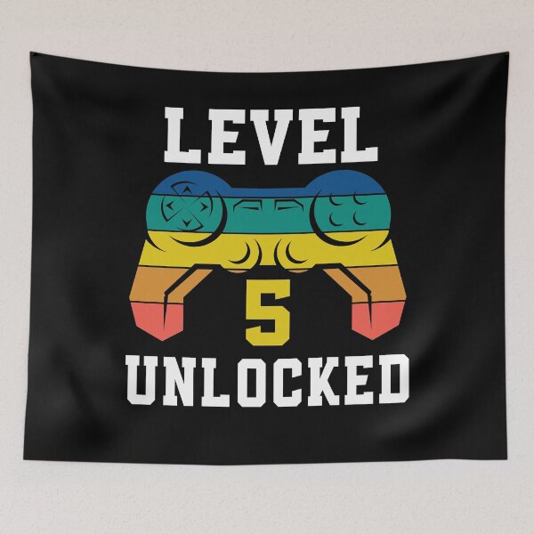 Artikelvorschau, Level 5 freigeschaltet, Videospiel 5. Geburtstag des Spielers entworfen und verkauft von Fabvity.