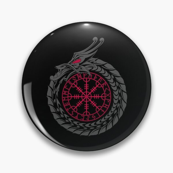 Item preview, Viking Jormungandr Symbol - Helm Of Awe designed and sold by anziehend.