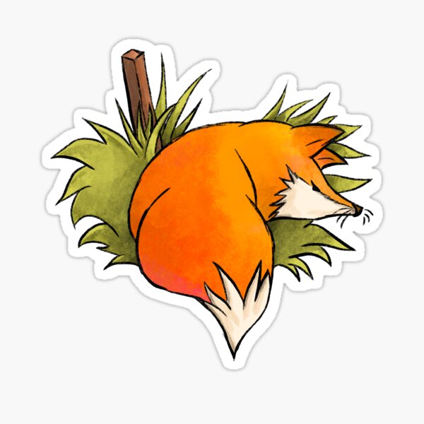 Item preview, Fox in the grass designed and sold by Nightlea.