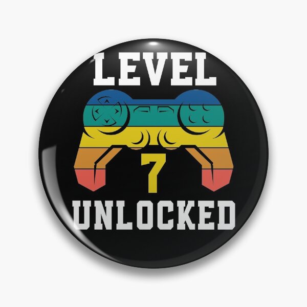 Item preview, Level 7 Unlocked, Video Game 7th Gamer Birthday designed and sold by Fabvity.