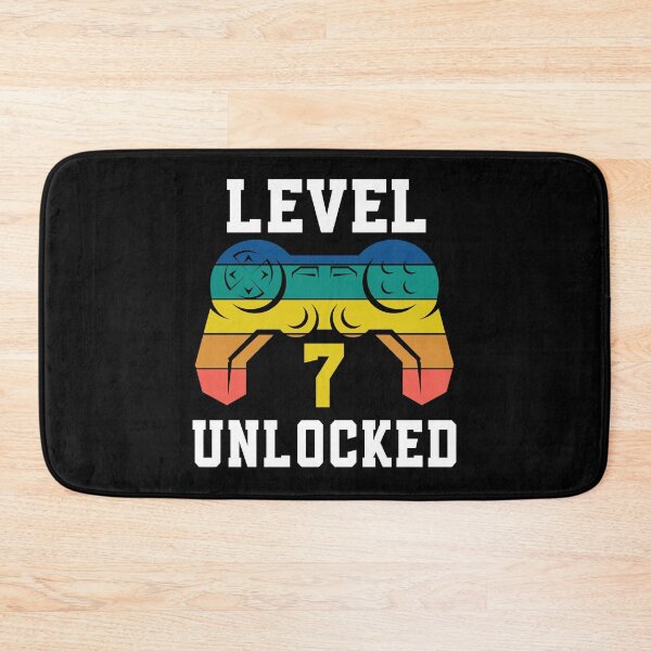 Item preview, Level 7 Unlocked, Video Game 7th Gamer Birthday designed and sold by Fabvity.
