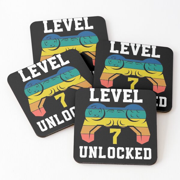 Item preview, Level 7 Unlocked, Video Game 7th Gamer Birthday designed and sold by Fabvity.