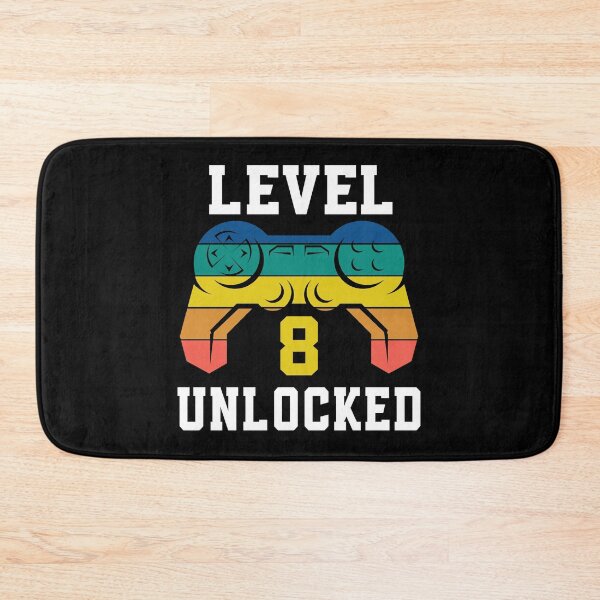 Item preview, Level 8 Unlocked, Video Game 8th Gamer Birthday designed and sold by Fabvity.