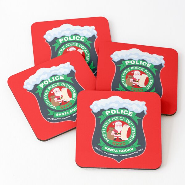 Item preview, North Pole Police Department Santa Squad Badge designed and sold by Mompreneur and Daughter.
