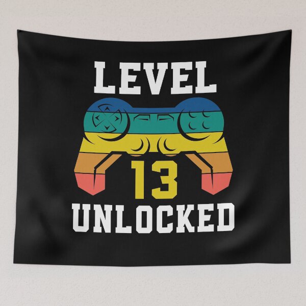 Artikelvorschau, Level 13 freigeschaltet, Videospiel 13. Geburtstag des Spielers entworfen und verkauft von Fabvity.