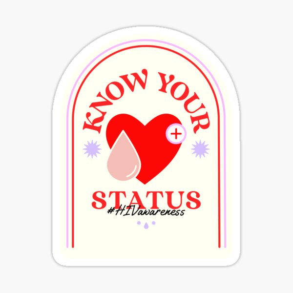 Item preview, Know Your Status #Awareness Design designed and sold by Artpace.