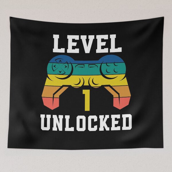 Item preview, Level 1 Unlocked, Video Game 1st Gamer Birthday designed and sold by Fabvity.